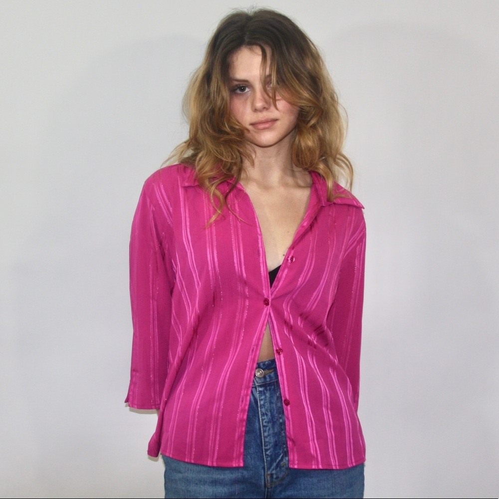 Cropped Sleeve Blouse
